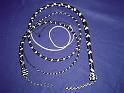 Black and White set of 16 plait signal and 5ft bullwhip B